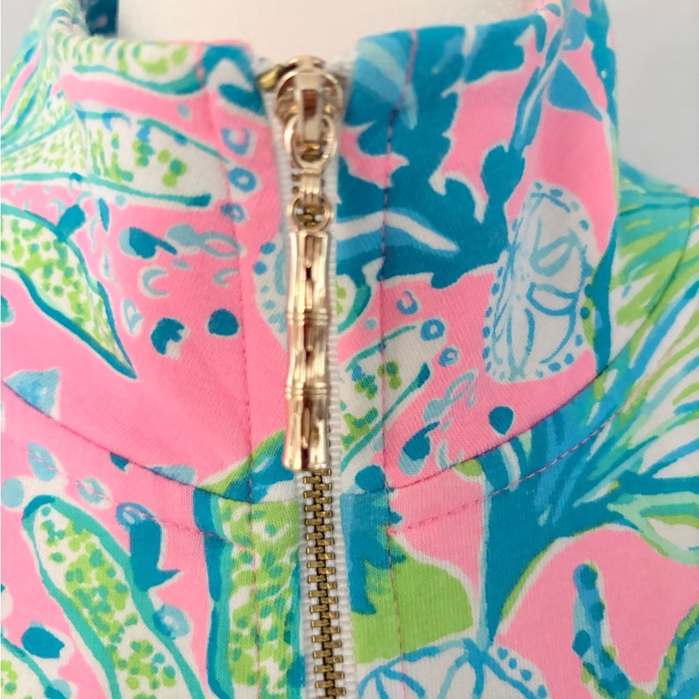 Lilly Pulitzer Pink and Blue Tropical Coverup - Picture 3 of 6